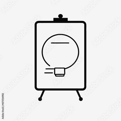 Elegant boardroom idea presentation showcasing innovation lightbulb concept silhouette