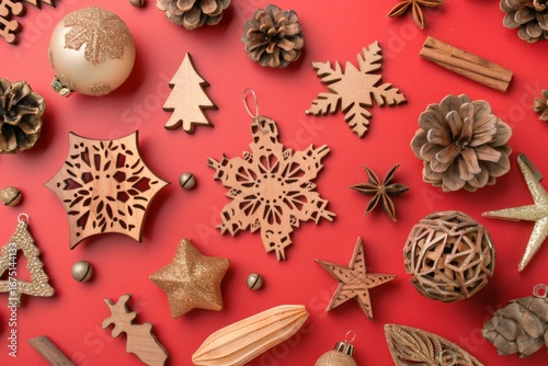 vintage christmas craft wooden