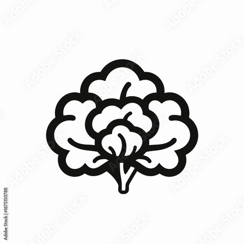 Elegant botanical cotton flower vector black simple logo silhouette