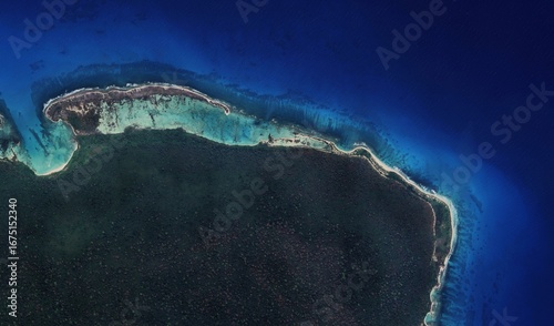 Obraz na płótnie North Sentinel Island: High-Resolution Satellite View of the Isolated and Uncont