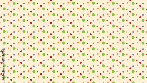 Polka dots vector pattern design