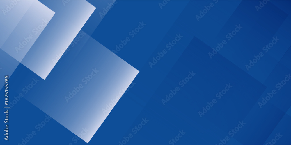 Fototapeta premium Abstract bacgkround blue and white gradient. Modern blue abstract rectangle box lines background for presentation design, banner, brocure, and business card
