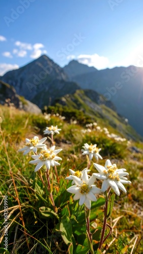 Mountain Wildflowers in Alpine Meadow
