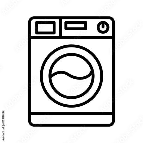 washing machine line icon