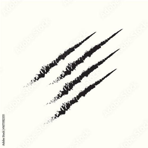 New Tiger's claw vector art design, For logo design.