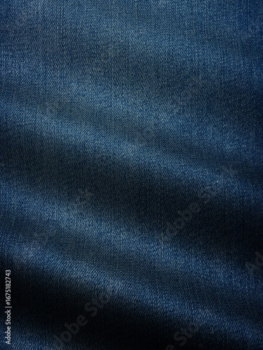 Waves of Premium Denim Blue Prepared for Tailors’ Use
