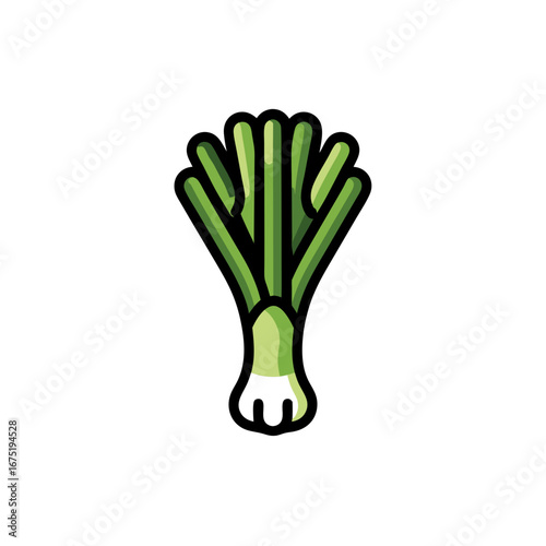 bunch of fresh green onions