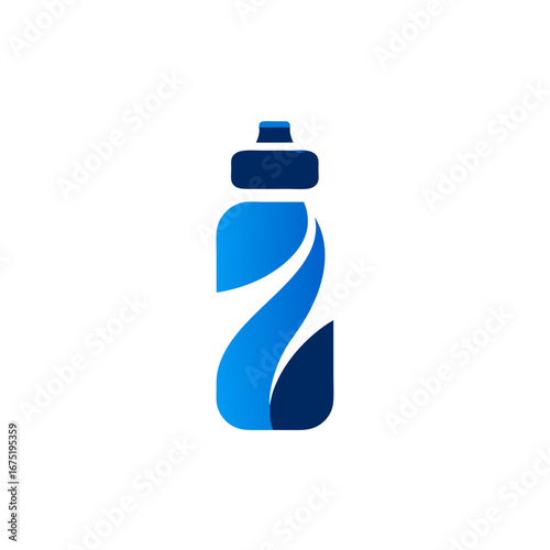 plastic bottle with water