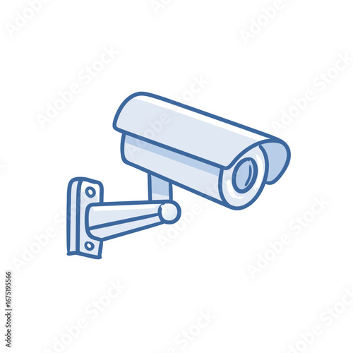 security camera isolated on white background