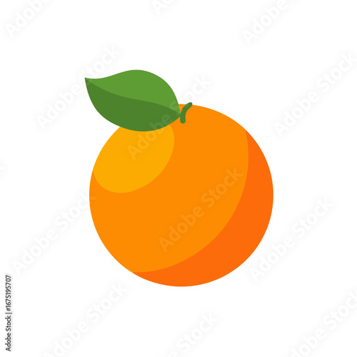 orange fruit isolated on white