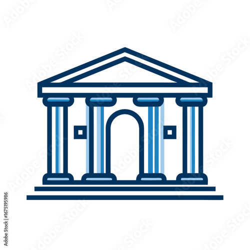 greek column vector illustration