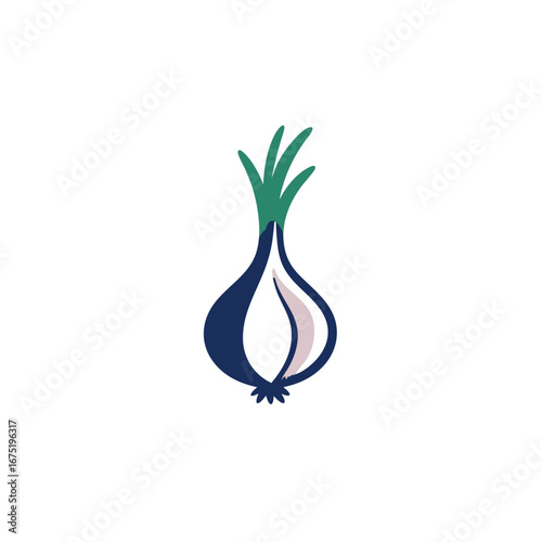 onion isolated on white background