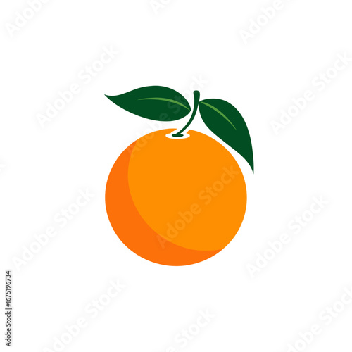 orange fruit with leaves