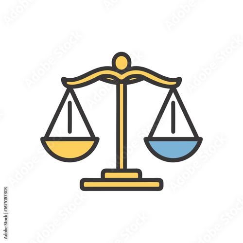 scales of justice vector illustration