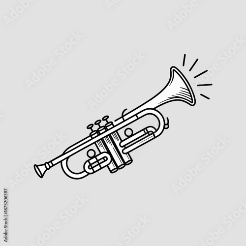 trumpet vector illustration