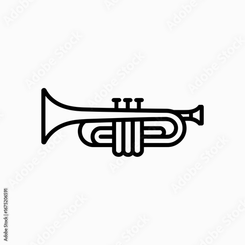 trumpet vector illustration