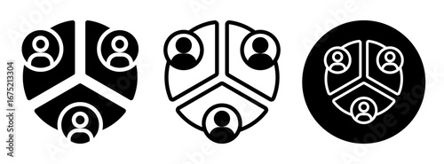 Segmentation Icon Collection Glyph & Mixed Style