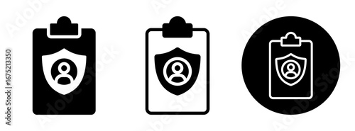 Privacy Policy Icon Collection Glyph & Mixed Style