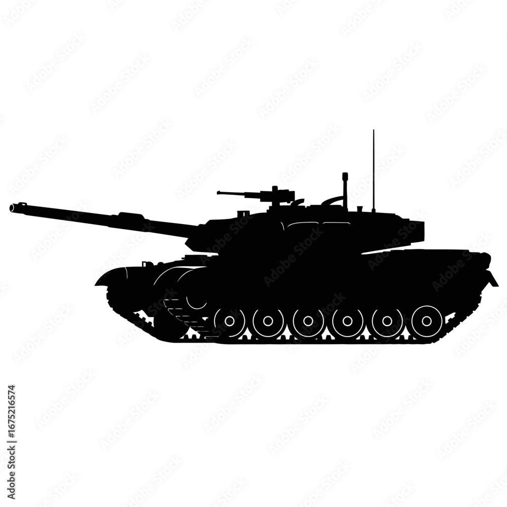 Fototapeta premium Tank Silhouette