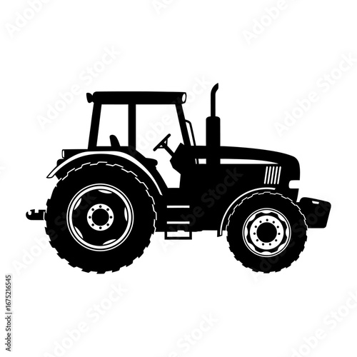 Black Tractor Silhouette