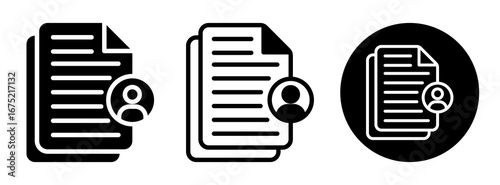 Dossier Icon Collection Glyph & Mixed Style