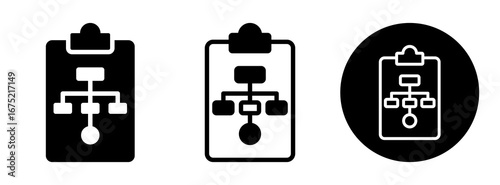 Flowchart Icon Collection Glyph & Mixed Style