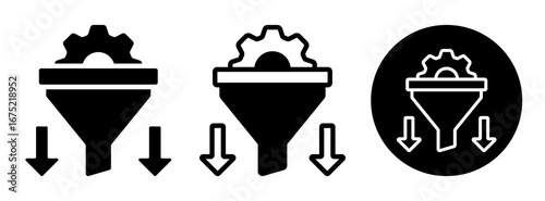 Filtering Icon Collection Glyph & Mixed Style