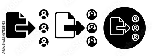 Sharing File Icon Collection Glyph & Mixed Style