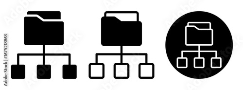 File Network Icon Collection Glyph & Mixed Style