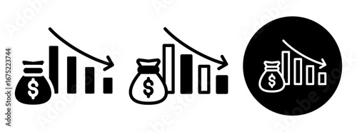 Reduction Icon Collection Glyph & Mixed Style