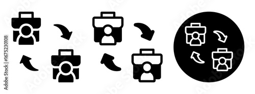 B2B Icon Collection Glyph & Mixed Style