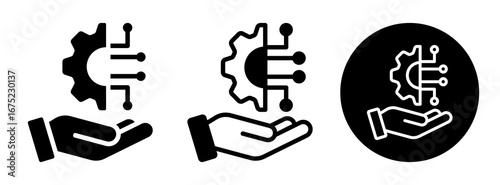 Technology Icon Collection Glyph & Mixed Style