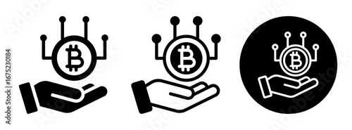 Cryptocurrency Icon Collection Glyph & Mixed Style