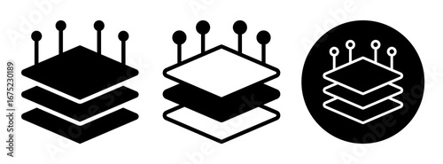 Layers Icon Collection Glyph & Mixed Style