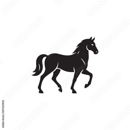 horse silhouette vector