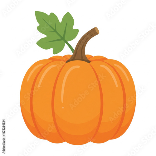 Festive pumpkin clipart vector for Halloween and autumn design