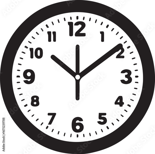 Analog clock icon showing time
