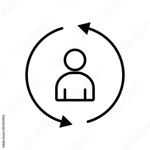 Resilience Icon Vector Illustratio, White Background
