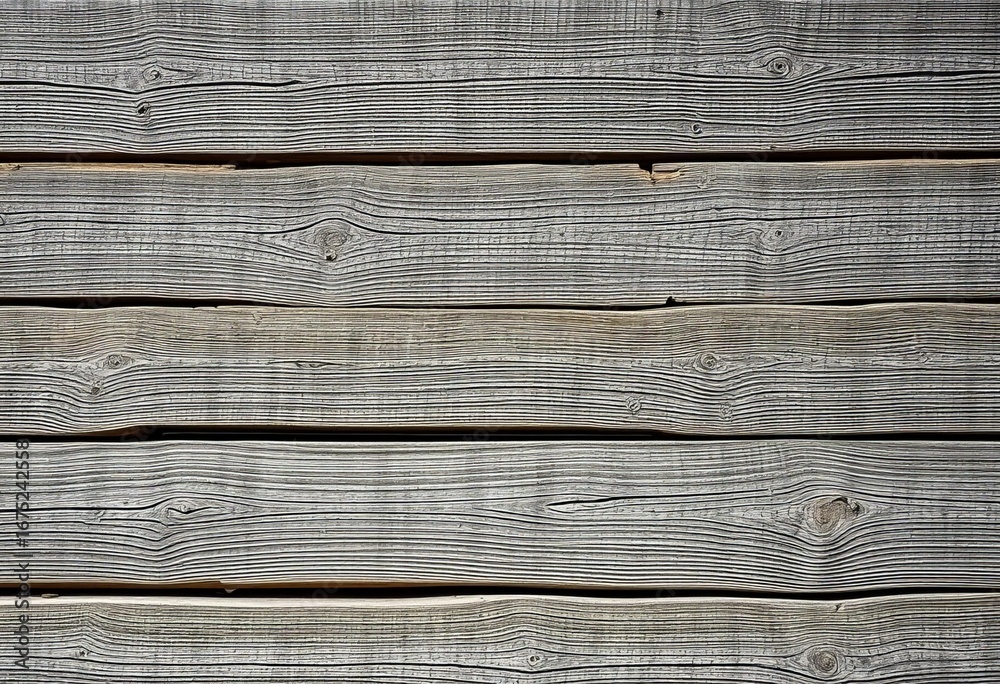 Fototapeta premium Weathered gray barn wood planks, showing texture and age, natural wood, wood planks