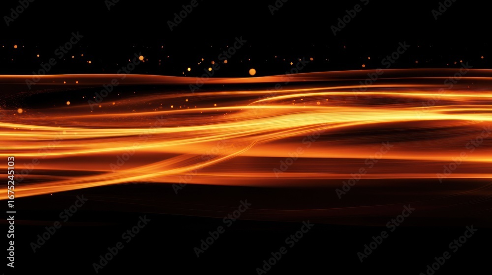 Fototapeta premium Motion trail background with energy lines sweeping across the screen