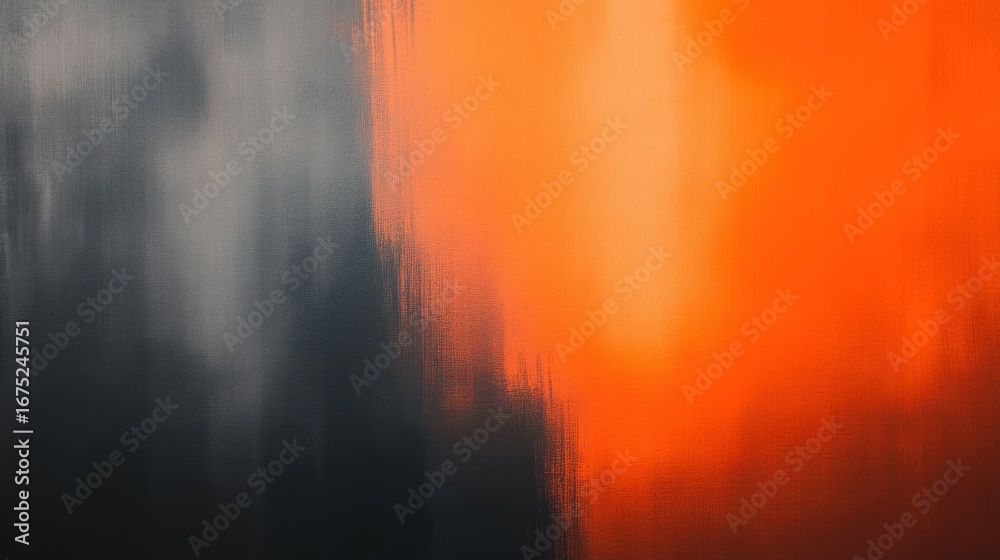 Fototapeta premium Soft gradient backdrop in Europa League orange and charcoal tones