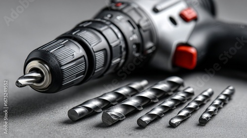 close up of drill bits