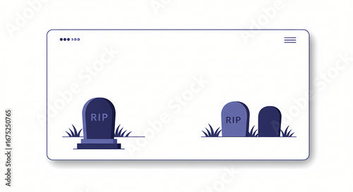 Rest in Peace Website Design for Remembrance and Grief