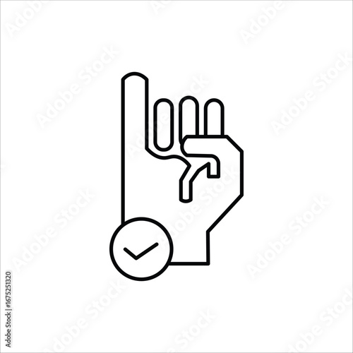 promise icons. simple line vector illustration
