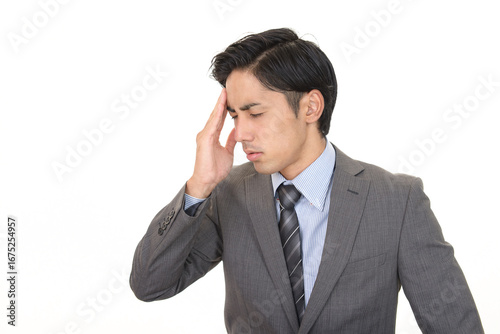 体調不良の男性