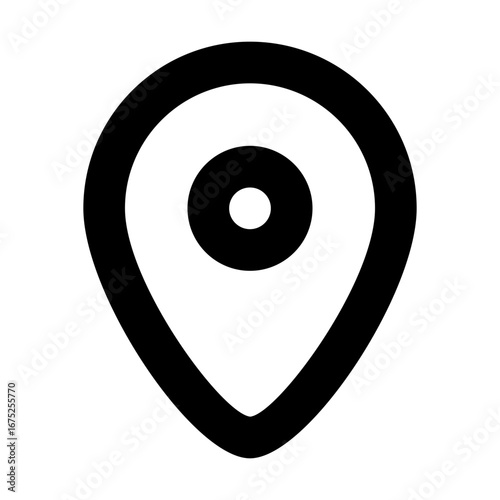 Pin Outline Icon