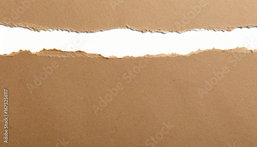 破れた紙　シンプルでリアルな茶色いテクスチャ背景