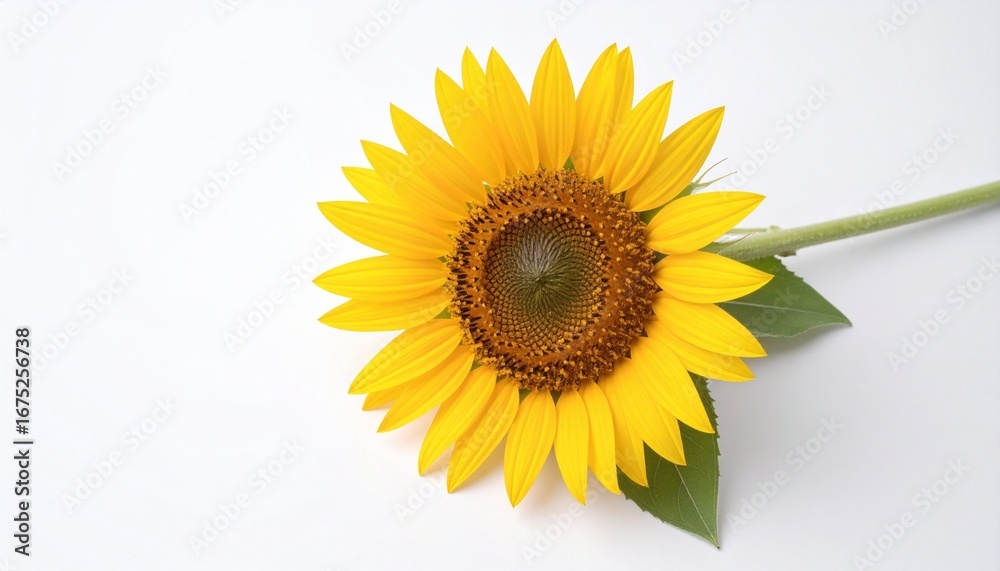 Obraz premium sunflower on white background