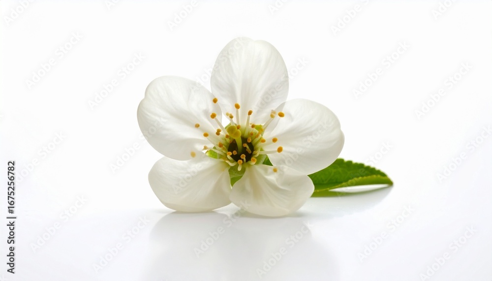 Obraz premium white flower isolated on white
