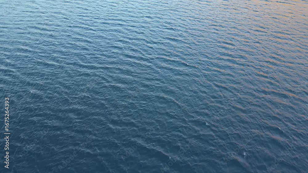Lago, masa de agua un día de viento.